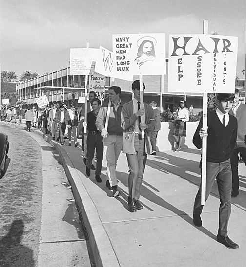 This photo appeared in the Los Angeles Times on March 8, 1966 with the caption: 